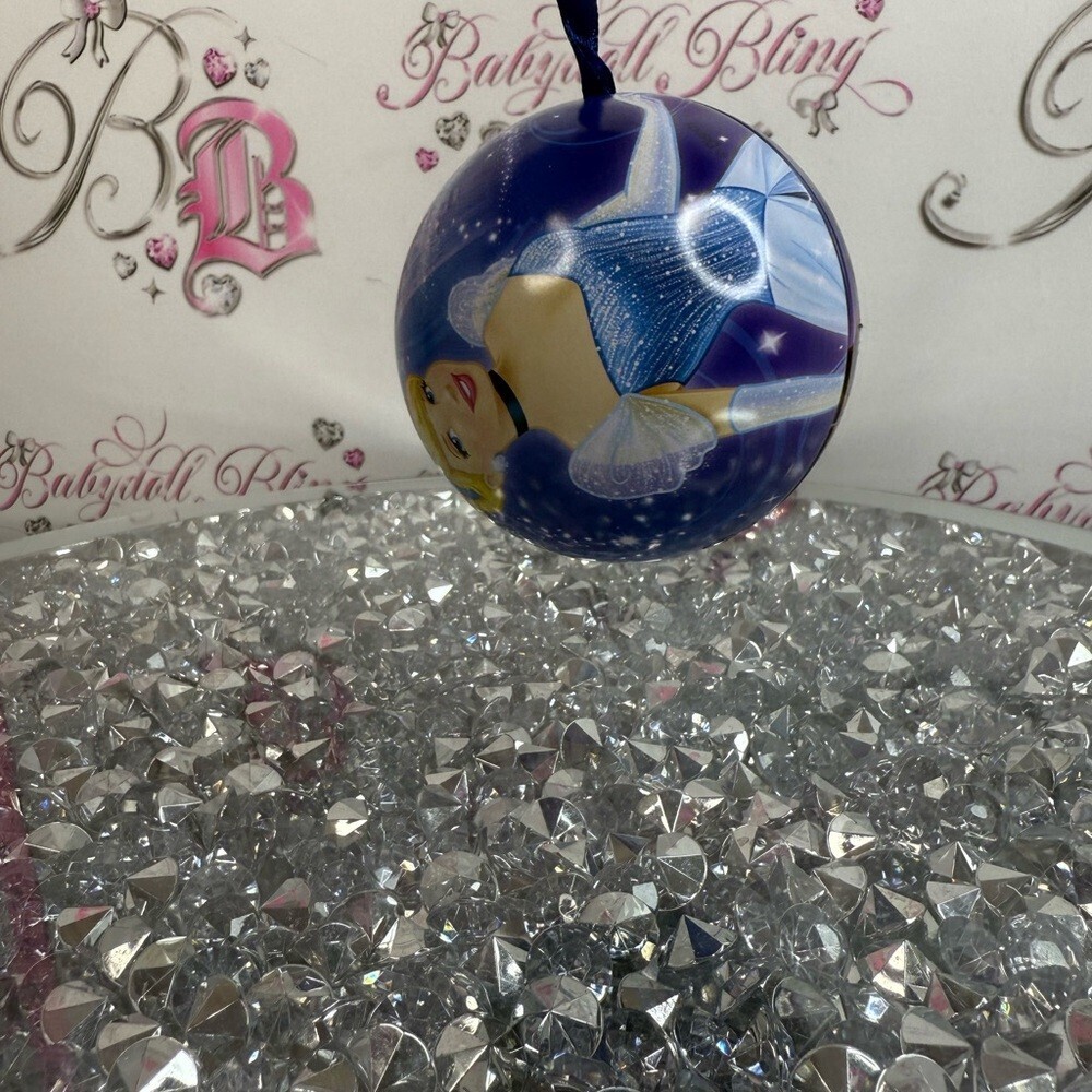 Disney ornament Blue Cinderella Holiday Hanging Ornament that opens can fill - Picture 4 of 8